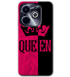 İnfinix Hot 40i Kılıf HD Desen Baskılı Kılıf - Queen