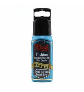 Rich Boyutlu Boncuk Boya 60 ml. 010 OPAK TURKUAZ 