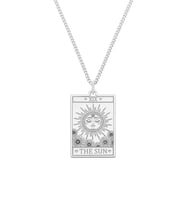Kişiye Özel 925 Ayar Gümüş The Sun Tarot Kolye (Gümüş)