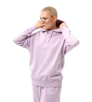 Nike Sportswear Collection Essentials Oversized Hoodie Büyük Beden Kapüşonlu Kadın Mor Sweatshirt