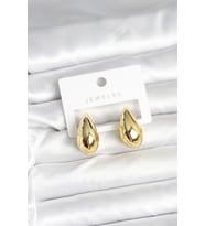 Gold Renk Damla Küpe 24 mm - TJ-BKP11378 TG-V 11880
