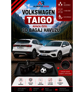 Volkswagen Taigo 2020 - 2026 Araca Özel 3D Bagaj Havuzu