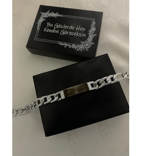 Çelik Göz Baskılı Bileklik - En Özel Hediye Sizlerle