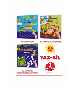 2-4 Yaş Evde Etkinlik Seti – Mucit Karınca Serisi Yaz-sil Kitaplar