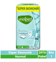 Molped Süper Ekonomik Antibakteriyel Ped Normal 24 Adet