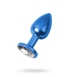 Metal Clear Taşlı Mavi Plug Orta Boy