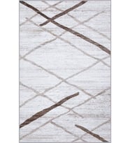 Eliana Home Baskılı, Yıkanabilir Kaymaz Taban Salon Halısı LNA0707 100x150 cm (Kahverengi)