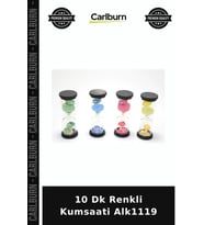 Özel Üretim Dekoratif Masaüstü Hediyelik Zaman Ölçer 10 Dk Renkli Kumsaati Alk1119