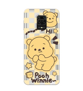 Redmi Note 9 Pro/Note 9S Uyumlu Winnie The Pooh Desenli Şeffaf Telefon Kılıfı