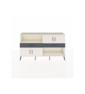 Arges Konsol 3 Raflı 2 Çekmeceli 4 Kapaklı 176x30x99 Aytaşı-Aytaşı/Antrasit