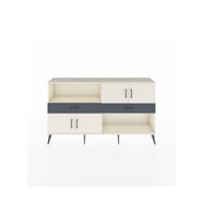 Arges Konsol 3 Raflı 2 Çekmeceli 4 Kapaklı 176x30x99 Aytaşı-Aytaşı/Antrasit