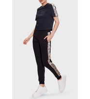 Guess Kadın Siyah Logolu Jogger Eşorfman Altı