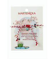 Nazar Marteniçka Makrome İp Bileklik (Kırmızı)