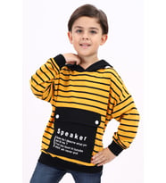 Toontoy Erkek Çocuk Baskılı Sweatshirt (Hardal)