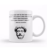 Marcus Aurelius Stoic wisdom Kupa Bardak Porselen