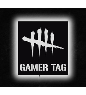 Dead By Daylight Tasarımlı Led Mdf Duvar Tablosu, 6mm Ahşap Duvar Dekoru