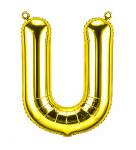 U Harfi Folyo Balon Altın Rengi (36 cm)