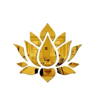 ÇİÇEK007 MODEL MODERN TASARIM MDF ÜZERİ AKRİLİK DUVAR DEKORASYON ÜRÜNLERİ GOLD RENK 50 CM