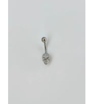 Kuru Kafa Detaylı Göbek Piercing