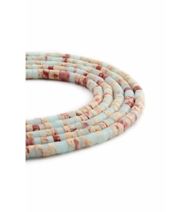 Agalmatolite Doğal Taş Parlak Dore Kesim 4x2mm Dizi [AA]