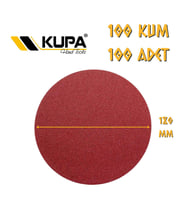Kupa Yuvarlak Cırt Zımpara 180 mm - P100 Kum - 100 Adet