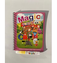 SEVİMLİ FARELER Magic Book Eğitici İngilizce Sihirli Boyama Kitabı Su Kalemi Water Painting Pembe