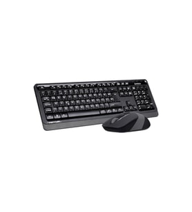 A4Tech FG1010 Gri Q Kablosuz Klavye Mouse Set 2.4GHz – Sessiz Tuşlar, Ergonomik Tasarım