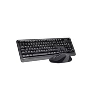 A4Tech FG1010 Gri Q Kablosuz Klavye Mouse Set 2.4GHz – Sessiz Tuşlar, Ergonomik Tasarım