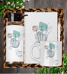 Kişiye Özel Tasarım Defter Kalem Matara Ve Kupa Hediye Seti 104784