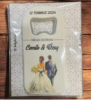 10 Adet Söz, Nişan, Nikah, Düğün Hediyesi Açacak Magnet Kart ve Ambalajlı Tek Tek (uznmg5)