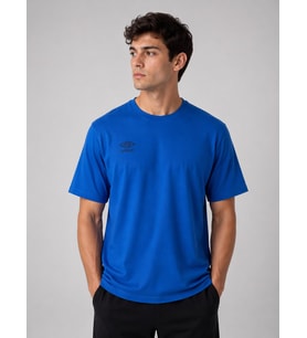 UMBRO Season Erkek Mavi Pamuklu Spor Tişört NF0150