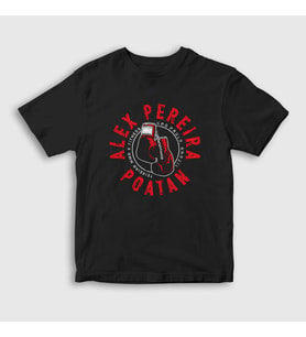 Presmono Unisex Çocuk Siyah Gloves Poatan Mma Ufc Alex Pereira T-Shirt 452501tt