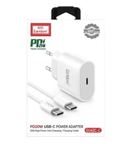 Earldom EU42C-C Type-C Çıkışlı Type-C to USB-C Kablolu PD Hızlı Şarj Cihazı 20W
