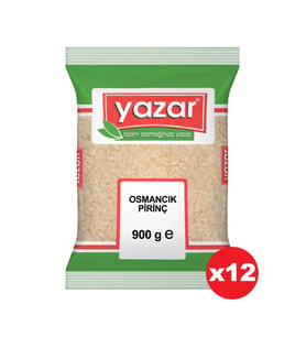 Yazar Osmancık Pirinç 900 Gr. x 12 Paket