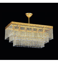 Avize Çarşısı Vensai Kristal Taşlı Gold Avize BS.2780-58-60