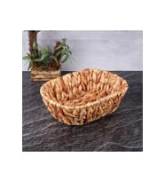 Hasır Örgü Oval Ekmek Sepeti 25x20 cm