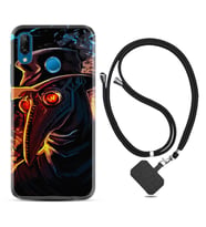 Huawei P20 Lite Mate 10 20 Lite Pro P40 Lite KılıfBoyun Askılı Silikon Karga 1616