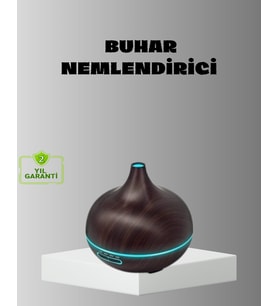 Northcity Aromaterapi Difüzörü 550ml Ultrasonik Nemlendirici - Otomatik Kapanma ve 7 Renkli LED Işıklı