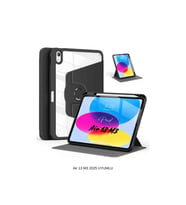 iPad Air 13 2025 M3 Çip Uyumlu 360° Dönebilen Yatay Dikey Standlı Fuchsia Pino Tablet Kılıfı