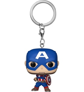 Funko Pop Anahtarlık : Marvel New Classic - Captain America (Krem)