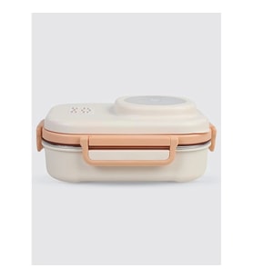 UZSPACE VGN-8021-8036 PASLANMAZ ÇELİK YEMEK KABI - LUNCH BOX 600 ML PEACH WHITE