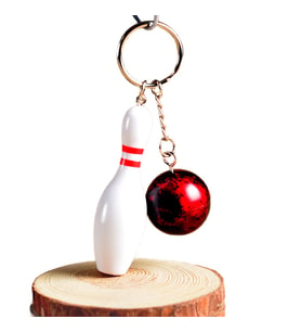 Schulzz KeySport Ultra Realistik Bowling Metal Anahtarlık