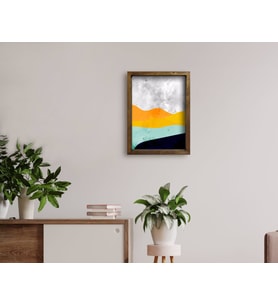 BK Home Doğal Masif Ahşap Çerçeveli Tablo 45x65cm-41