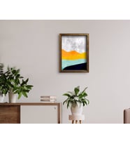 BK Home Doğal Masif Ahşap Çerçeveli Tablo 45x65cm-41