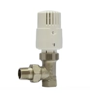 ECA TRV4 Termostatik Köşe Radyatör Valfi Petek Vanası 602120755 (Beyaz)