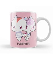 Couple Love Cartoon Kupa Bardak Porselen