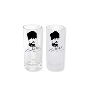 Ghostbastır Design Atatürk Buzlu / Buzsuz Seçenekli Rakı Bardağı – 1 Adet Şık Sunum Bardağı 068