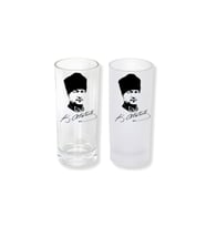 Ghostbastır Design Atatürk Buzlu / Buzsuz Seçenekli Rakı Bardağı – 1 Adet Şık Sunum Bardağı 068
