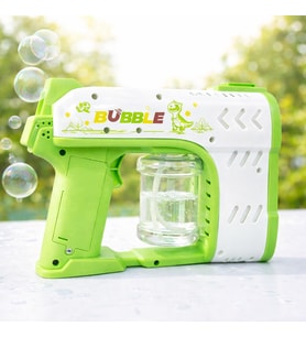 Bubble Blaster Işıklı ve Müzikli Çift Başlıklı Köpük Tabancası Double Head Bubble Gun (Yeşil)