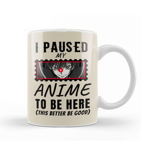 Sarcasm Funny Anime And Manga Otaku Lover Gift Kupa Bardak Porselen